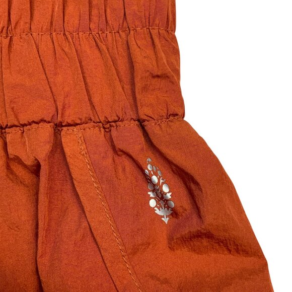 Free People FP Movement The Way Home Shorts M Orange High Rise Built In Brief - Picture 10 of 13